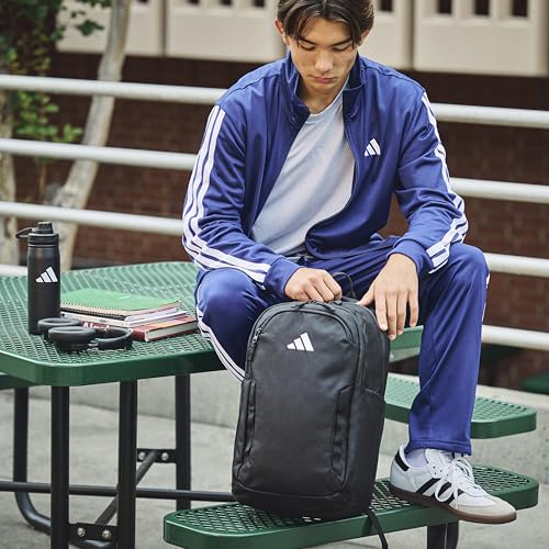 adidas Amplifier School Backpack 27L - color: Warm Vanilla Yellow/White/Regular