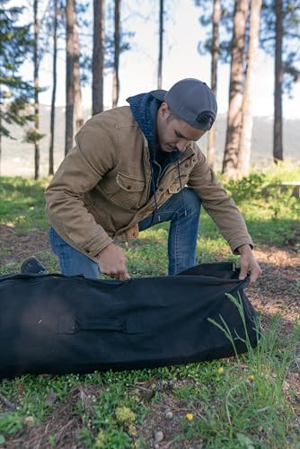 STANSPORT - Deluxe Duffel Bag With Zipper For Gym, Travel, & Storage - color: Black, style: 50” X 18” X 18”