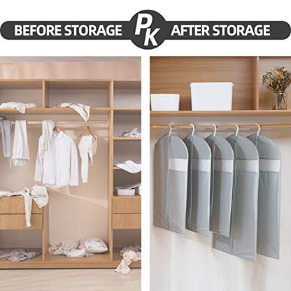 Suit Bag for Storage and Travel, 50"Garment Bags for Hanging Clothes, 4Pcs - size: Set of 4 (23.3'' X 50'')