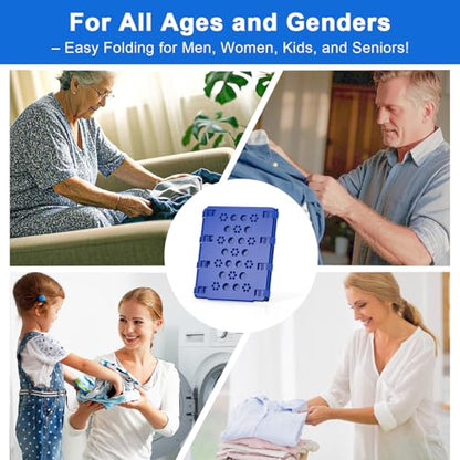BoxLegend Shirt Folder Board Tshirt Clothes Folder Folding Board Durable Laundry Sorter Helper Liner, Blue - color: Royal Blue