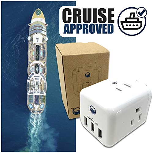 Cruise On Non Surge Cruise Approved Power Strip [3 USB & 3 AC] - color: [3 USB & 3 AC]