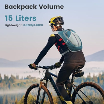 15L Small Hiking Backpack - Lightweight Foldable Backpack, Blue - color: Blue, size: 15L