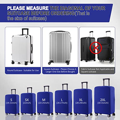 Travel Luggage Cover - Scratch-Resistant Fit 19-31 Inch, Blue, 2XL (30-31 inch) - color: Blue, size: 30-31 inch