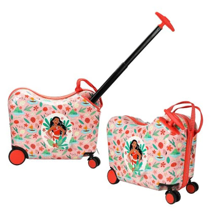 Bioworld Moana Adventure 15-Inch Kids Ride-On Spinner Suitcase - color: Moana Adventure