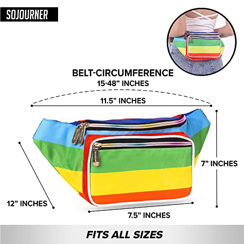 SoJourner Waterproof Fanny Pack, Rainbow - color: Rainbow (multi-color) v2