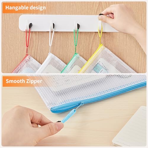 JARLINK A4 Mesh Zipper Pouch Bags, 36 Pcs Waterproof Zipper Pouch Bags - style: 36pcs