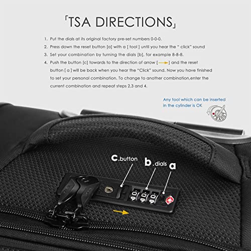 Verage Toledo Carry On Luggage Softside Expandable Suitcase with Spinner Wheel (20-Inch, Black) - color: Black, size: Carry-On 20-Inch