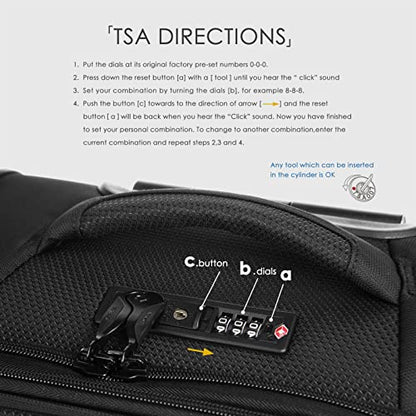 Verage Toledo Carry On Luggage Softside Expandable Suitcase with Spinner Wheel (20-Inch, Black) - color: Black, size: Carry-On 20-Inch