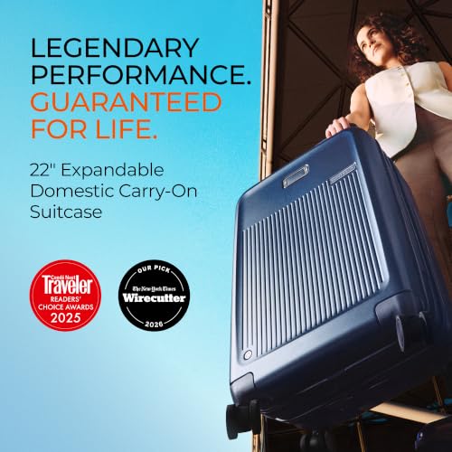 Briggs & Riley Sympatico Essential 22 Inch Hardside Carry-On Spinner, Plum - color: Plum, size: 22" Carry-On