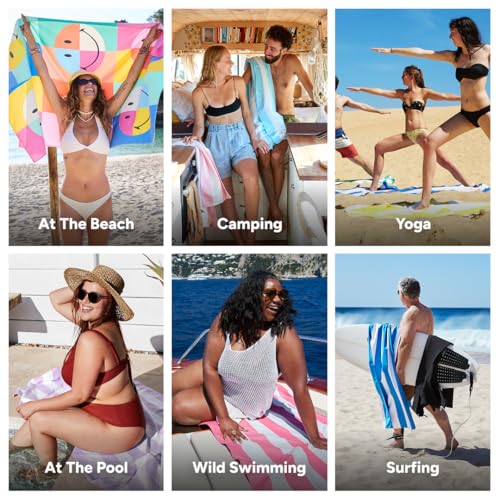 Dock & Bay Quick Dry Beach Towel - Calm - Extra Large - color: Calm, size: Extra Large (200x90cm, 78x35")