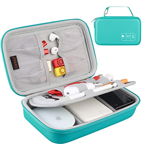 Canboc Hard Electronic Organizer Case Electronics Accessories Storage Bag - color: A-Turquoise