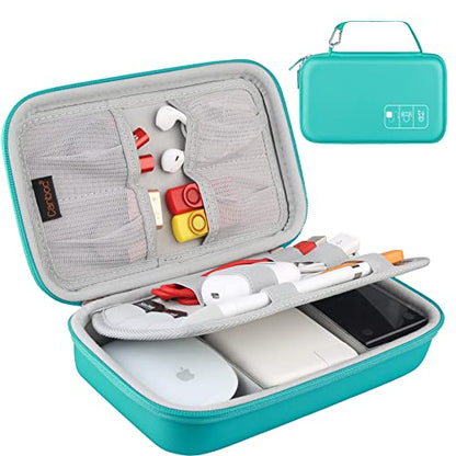 Canboc Hard Electronic Organizer Case Electronics Accessories Storage Bag - color: A-Turquoise