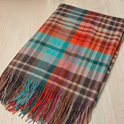 Soft Pure Wool Throw Blanket, Lightweight Warmth, 55"x83" - color: Sunset Lake, size: Standard (1.5 lbs)