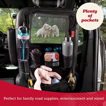 Lusso Gear B S Car Organizer - Black and Kids Tray Table Cover - Airplanes