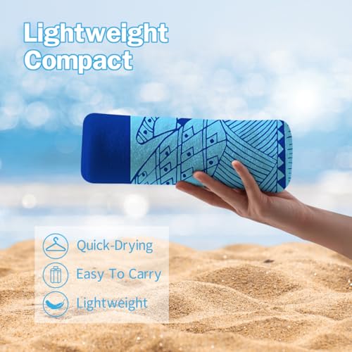 Shark Microfiber Beach Towel 35×70 Inch Fast Dry Lightweight Towel - color: Shark, size: 35*70Inch