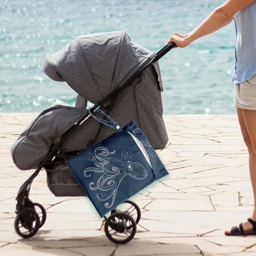 Octopus Wet Bag for Swimsuit Travel Beach Pool Baby Cloth Diapers - color: Octopus