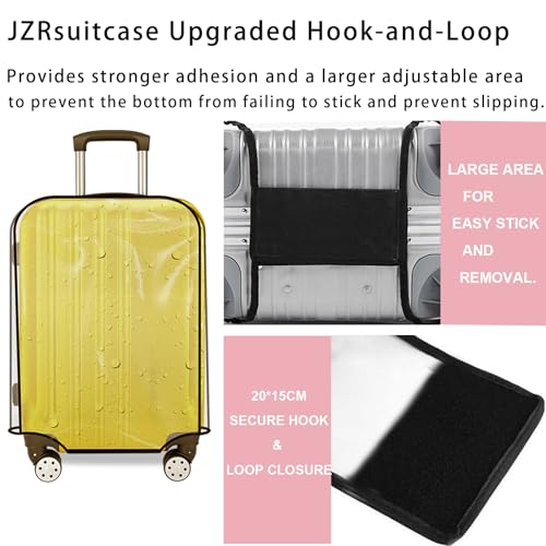 Luggage Cover 28 Inch Clear Suitcase Cover 0.4mm Thick PVC Transparent - size: 28 inch suitcase cover