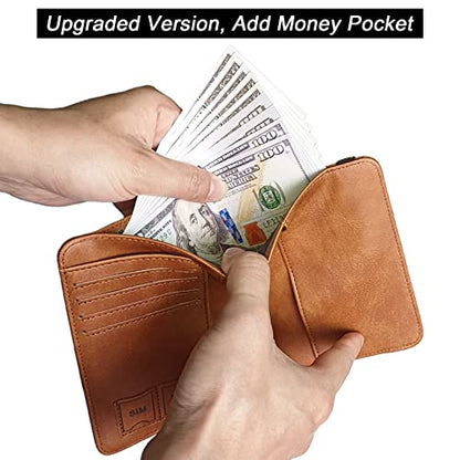 LOHASLIFE Passport Holder for Travel, Rfid Blocking Passport Cover Wallet - color: 116#Brown