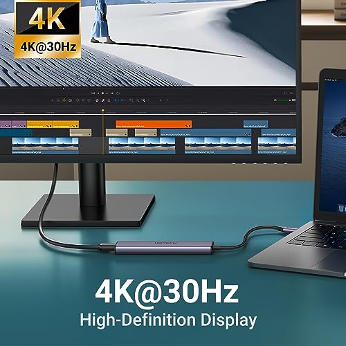 UGREEN USB C Hub 5 in 1 Multiport USB Adapter 4K HDMI, 100W Power Delivery