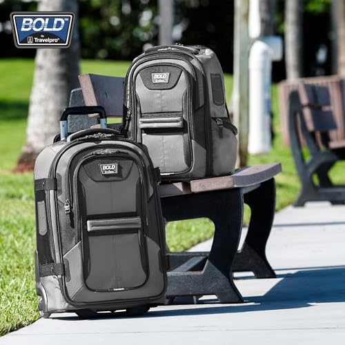 Travelpro Bold Softside Checked Medium Luggage & Backpack Set, Grey/Black - color: Grey, size: Medium
