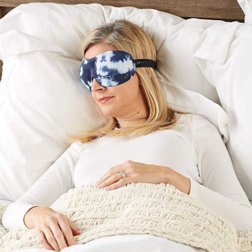 Bucky 40 Blinks No Pressure Printed Eye Mask for Travel & Sleep, Tie-Dye, One Size - color: Tie-dye, size: 1 Count (Pack of 1)