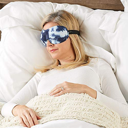 Bucky 40 Blinks No Pressure Printed Eye Mask for Travel & Sleep, Tie-Dye, One Size - color: Tie-dye, size: 1 Count (Pack of 1)