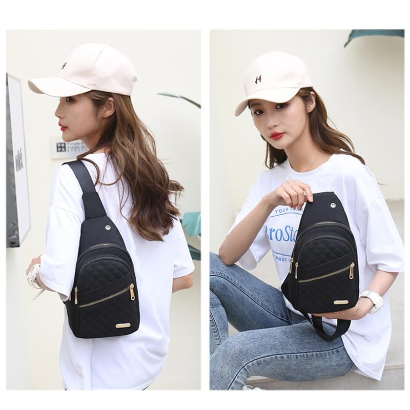Small Sling Bag For Women Men Fashion Casual Crossbody Sling Backpack Solid Wallet - color: Green