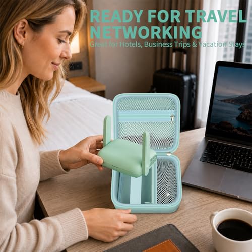 Case for GL-BE3600/MT3600BE/SFT1200/MT3000 for GLiNet Slate 7 Travel Router - color: Mint Green