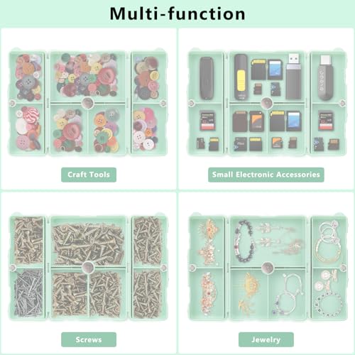 FYY Travel Pill Organizer, Pill Box Medicine Case-2pcs Green - color: Green, size: Large (1 Piece), Small (1 Piece)