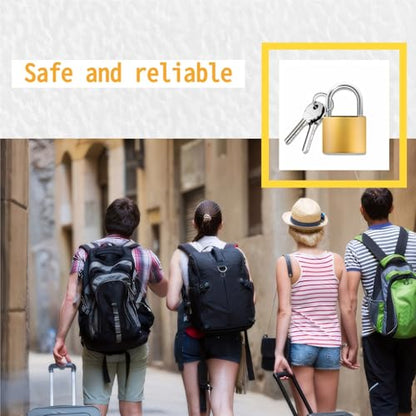 Luggage Locks with Keys, 20mm Small Padlock School Gym Locker Lock