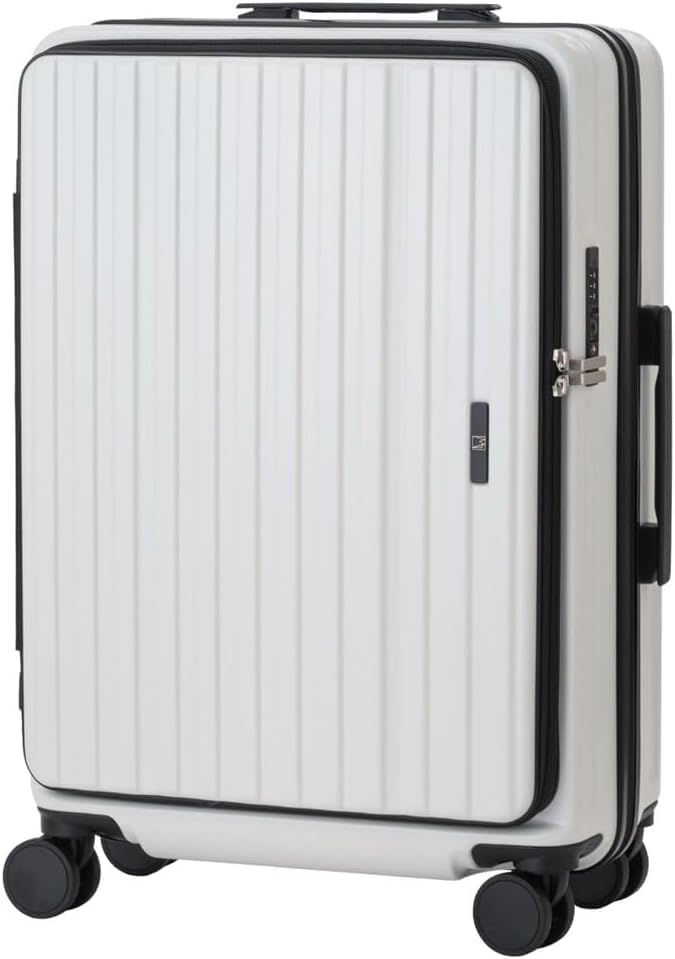 LEGEND WALKER 24" Checked Luggage, White, 5524-60 - color: White, size: 24 inch
