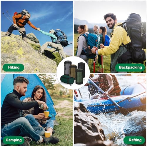 5 Pcs Compression Sacks for Backpacking 20l - color: Earth Tones