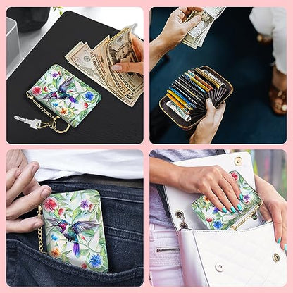 Blusabaca RFID Credit Card Holder Small Women Travel Wallet, Bird - color: Bird