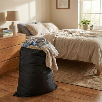 Extra Large Laundry & Storage Bag (43"x55", Black) - size: 43"x55"