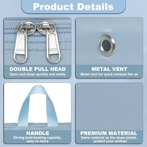 Packing Cubes for Travel Packing Organizers Compression Travel Cubes, Blue - color: Blue
