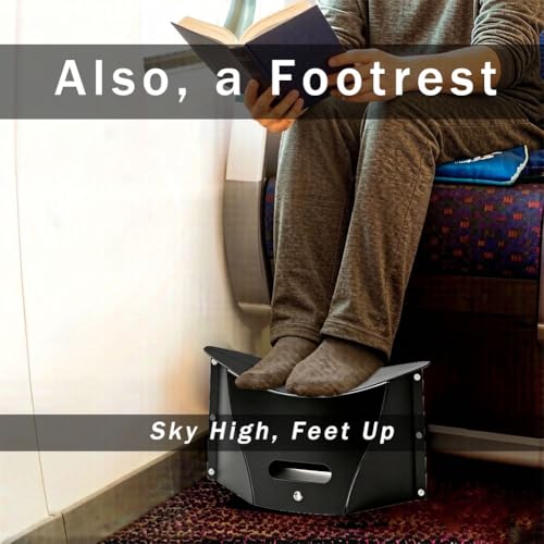 Folding Portable Camping Hiking Stool, Lightweight Collapsable Foldable Chair for Travel Gathering BBQ Subway Backpacking Outdoor Squatty Potty Ultralight Mini (Light Gray) - color: Light Gray