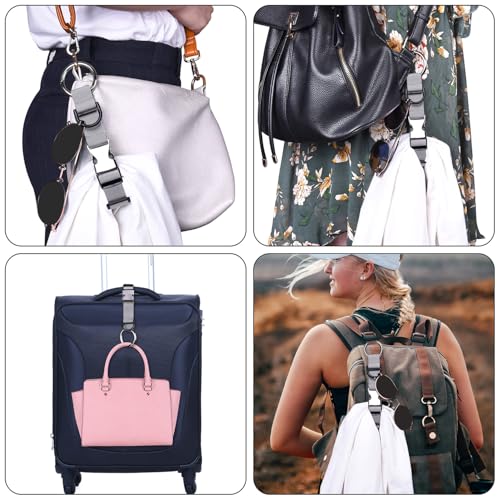 Wisdompro Jacket Gripper Strap for Travel, Add a Bag Luggage Straps - Gray - color: Gray