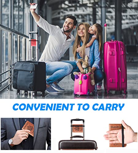 LOHASLIFE Passport Holder for Travel, Rfid Blocking Passport Cover Wallet - color: 116#Black