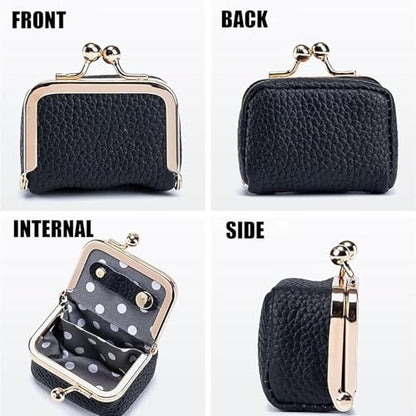 Genuine Leather Mini Jewelry Box for Women, Portable Travel Jewelry Case - color: Orange - 2.5in