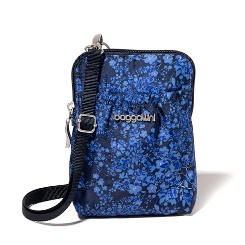 Baggallini RFID Bryant Pouch - color: Ink Hydrangea