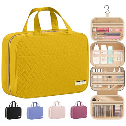 HOTOR Hanging Travel Toiletry Bag Women Men Essentials Yellow - color: Yellow, size: Medium