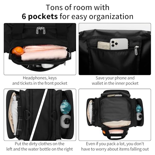 Small Duffel Bag, 17 inch, Black - color: Black, size: 17 inch