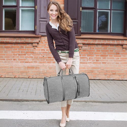 Ytonet Garment Duffle Bags for Travel, Convertible Carry on Garment Bag - color: Grey, style: Tote