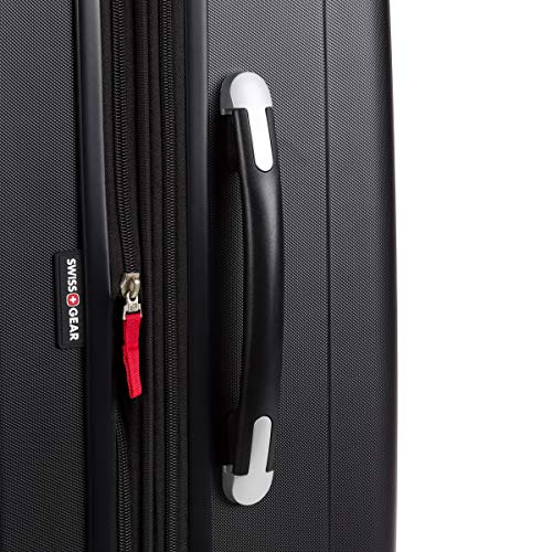 SwissGear 7585 Hardside Expandable Luggage with Spinner Wheels, Black, Checked-Large 27-Inch - color: Black, size: Checked-Large 27-Inch