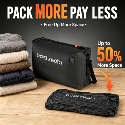 Vacuum Packing Cube 22L Carry-On for Suitcase with Wireless Pump - size: 1 Bag, 1 Pump