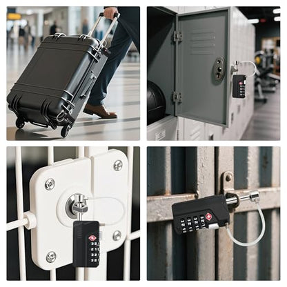 Upgraded Professional TSA Approved Gun Case Lock - size: 1 PCS