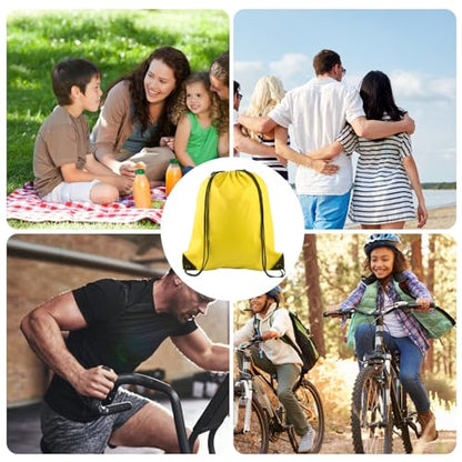 KUUQA 40Pcs Drawstring Backpack Bags,15 Colors - color: Multicolor