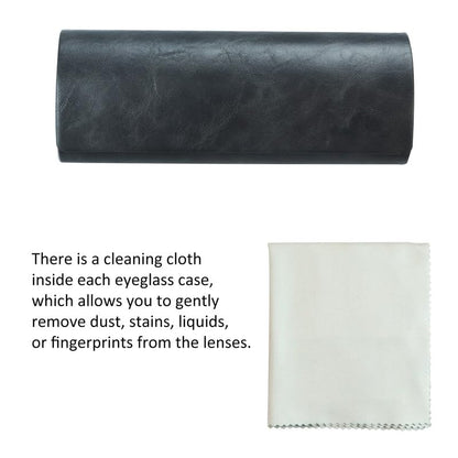 VisionGlobal Hard Shell Eyeglass Case for Eyeglasses and Sunglasses for Men/Women and Kids - color: 635_gray