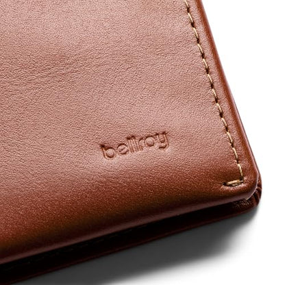 Bellroy Note Wallet (Slim Leather Bifold Design, RFID Blocking, Holds 4-11 Cards, Coin Pouch, Flat Note Section) - color: Sienna