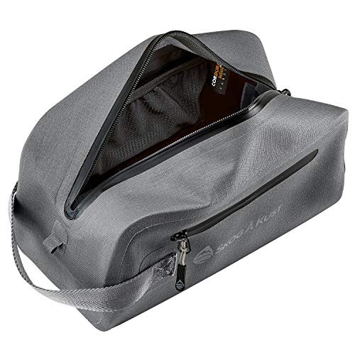 DoppSåk Waterproof & Leak-Proof Travel Toiletry Bag | Small, Charcoal Grey - color: Charcoal Grey, size: Small